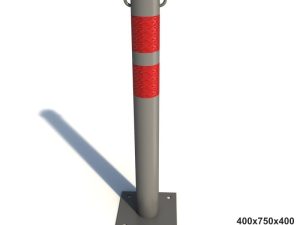 Столбик стационарный с пластиной под анкерные болты