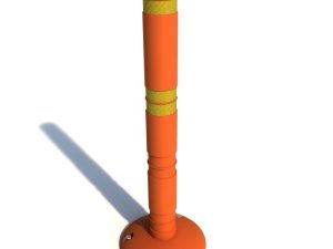 Резиновый стационарный столбик сигнальный