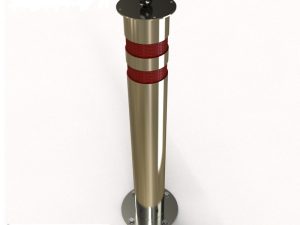 Столбик стационарный с фланцем для цепочки